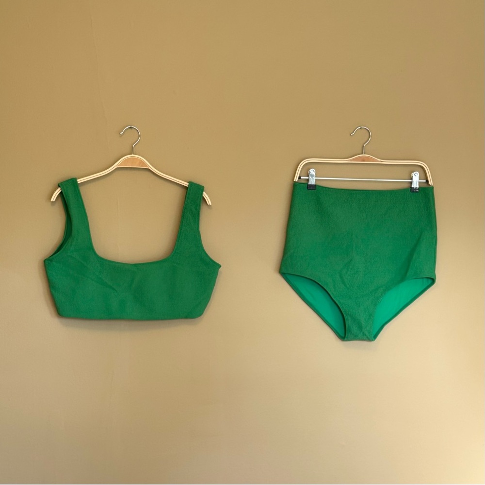 SAINT SOMEBODY Sky High Textured Bikini Bottom - Picture 3 of 5